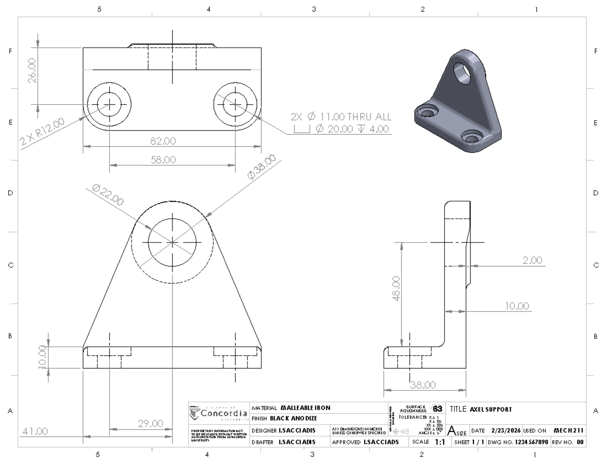 MECH 211 Lab 3: Axel Support Design and Specifications - Studocu