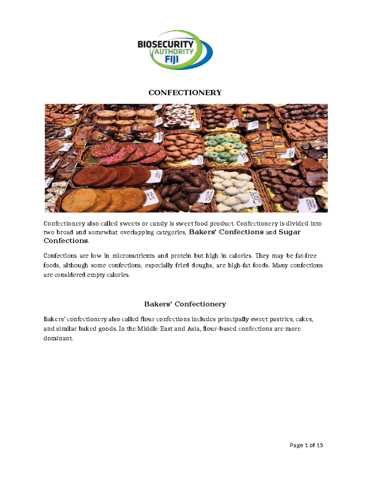 Confectionery Lecture Notes - Types, Ingredients, and Production ...