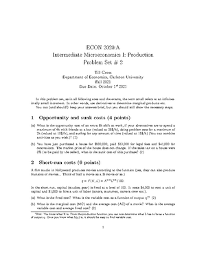 Assignment 2-March-21-2025 - ECON 2102 Sec G Winter 2025 Professor F ...