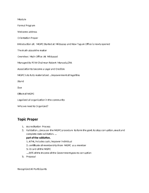 ORG& Mgthummsfinals - Senior highschool humms exam - Organization ...