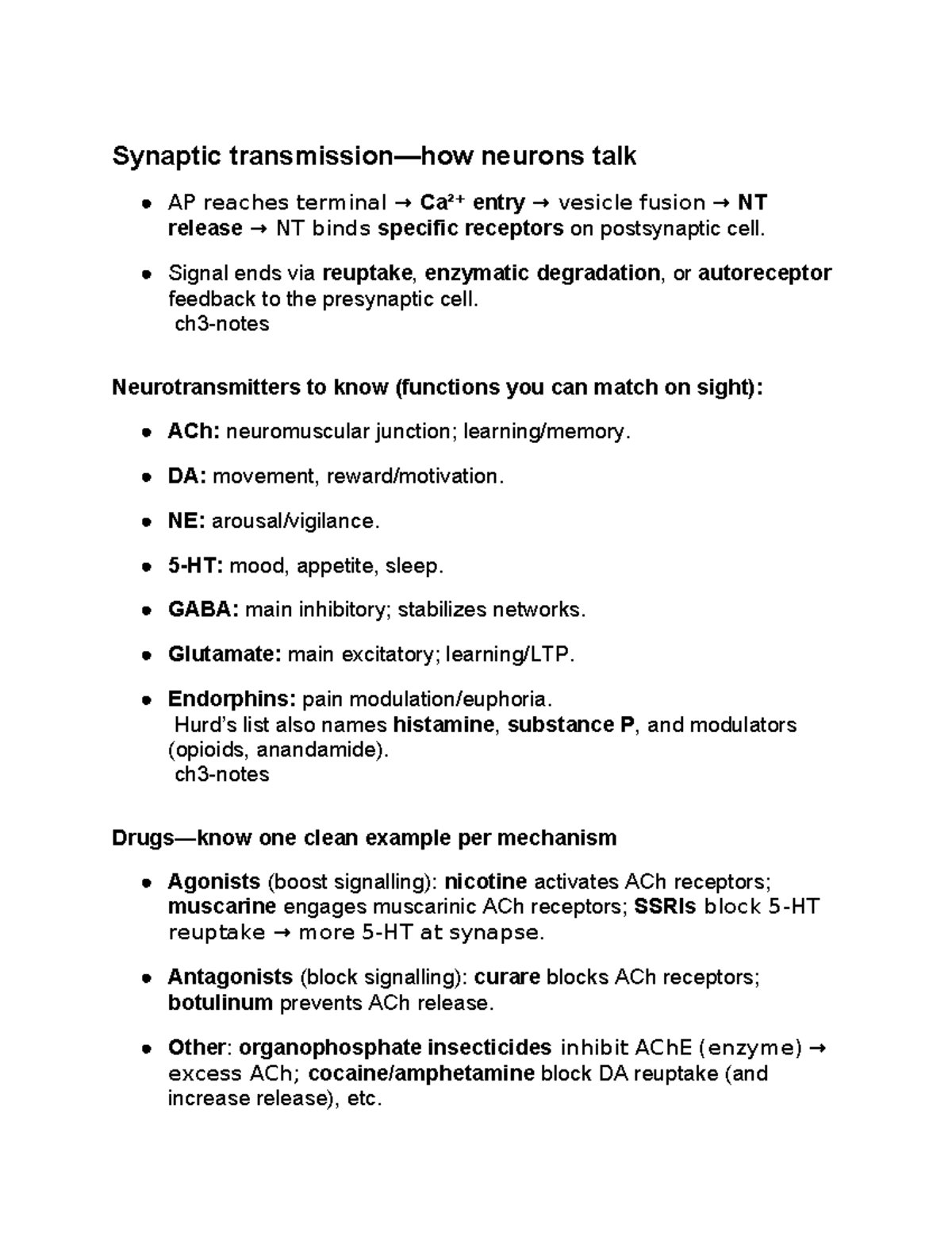 Synaptic Transmission Overview: Mechanisms & Neurotransmitters (PSY 101 ...