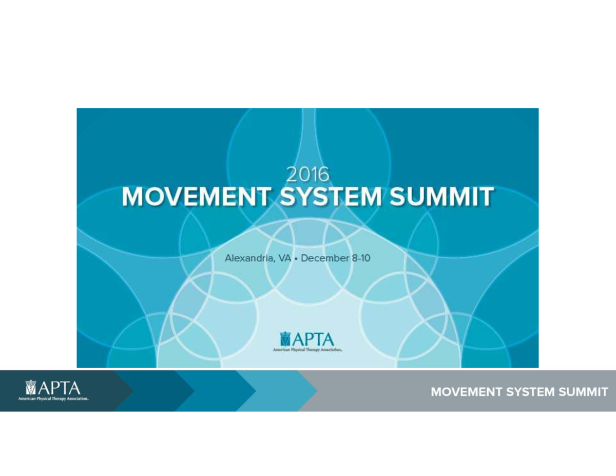 Movement System Diagnosis & Analysis for PT Practice (PT 101) - Studocu