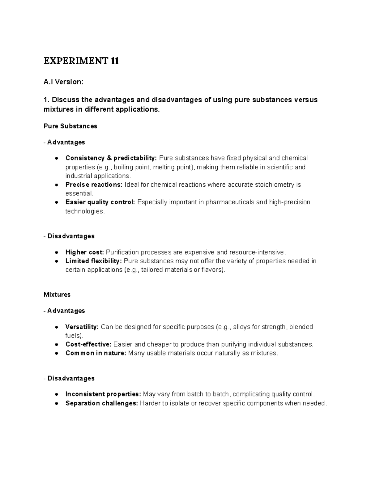 Understanding Pure Substances and Mixtures: Applications in Daily Life ...