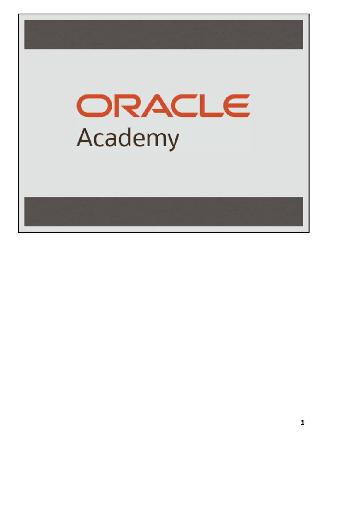 ORACLE Academy JP Java Programming: Working with Code Guide 2 - Studocu