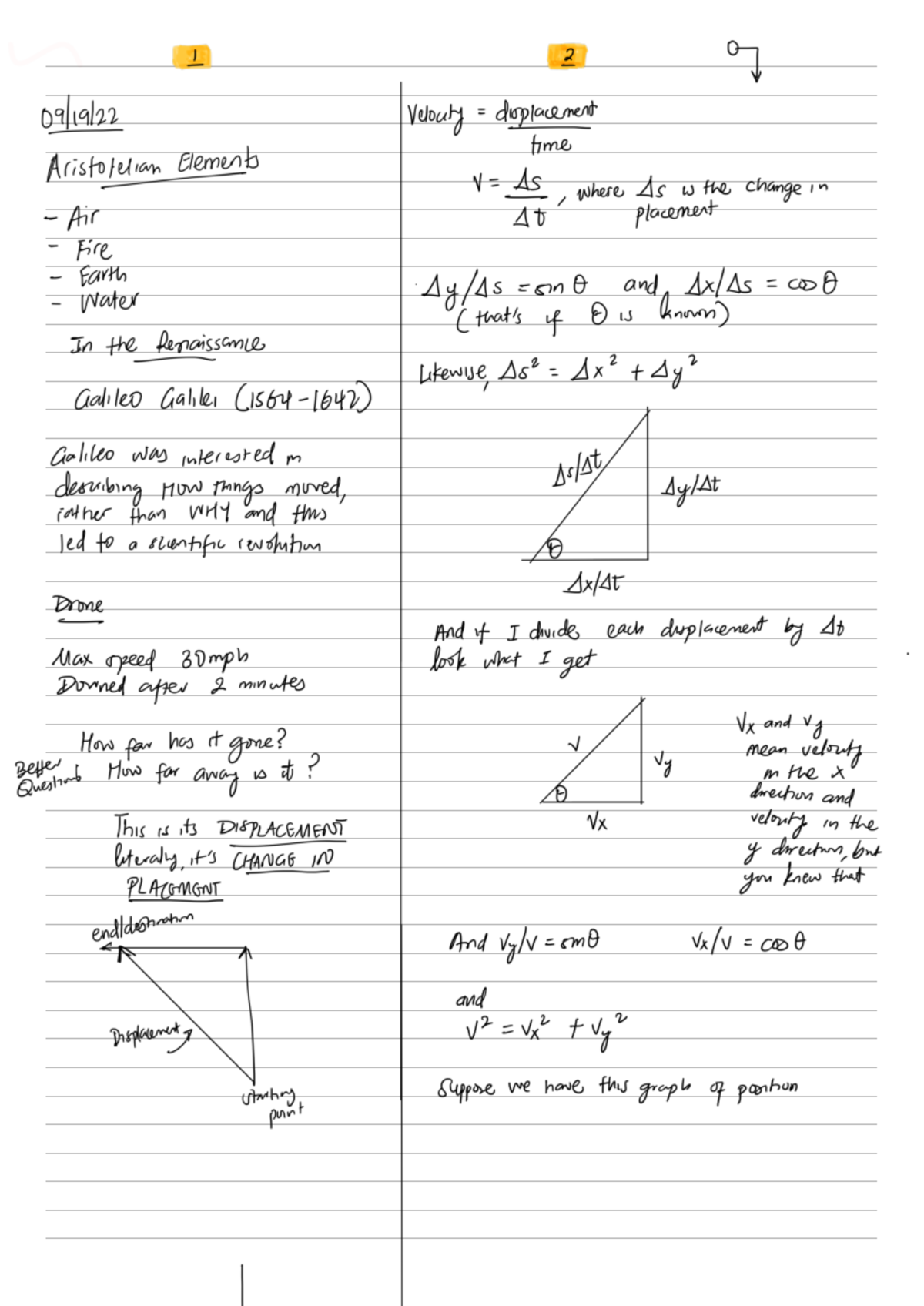 Position, Velocity, and Acceleration Overview - Studocu