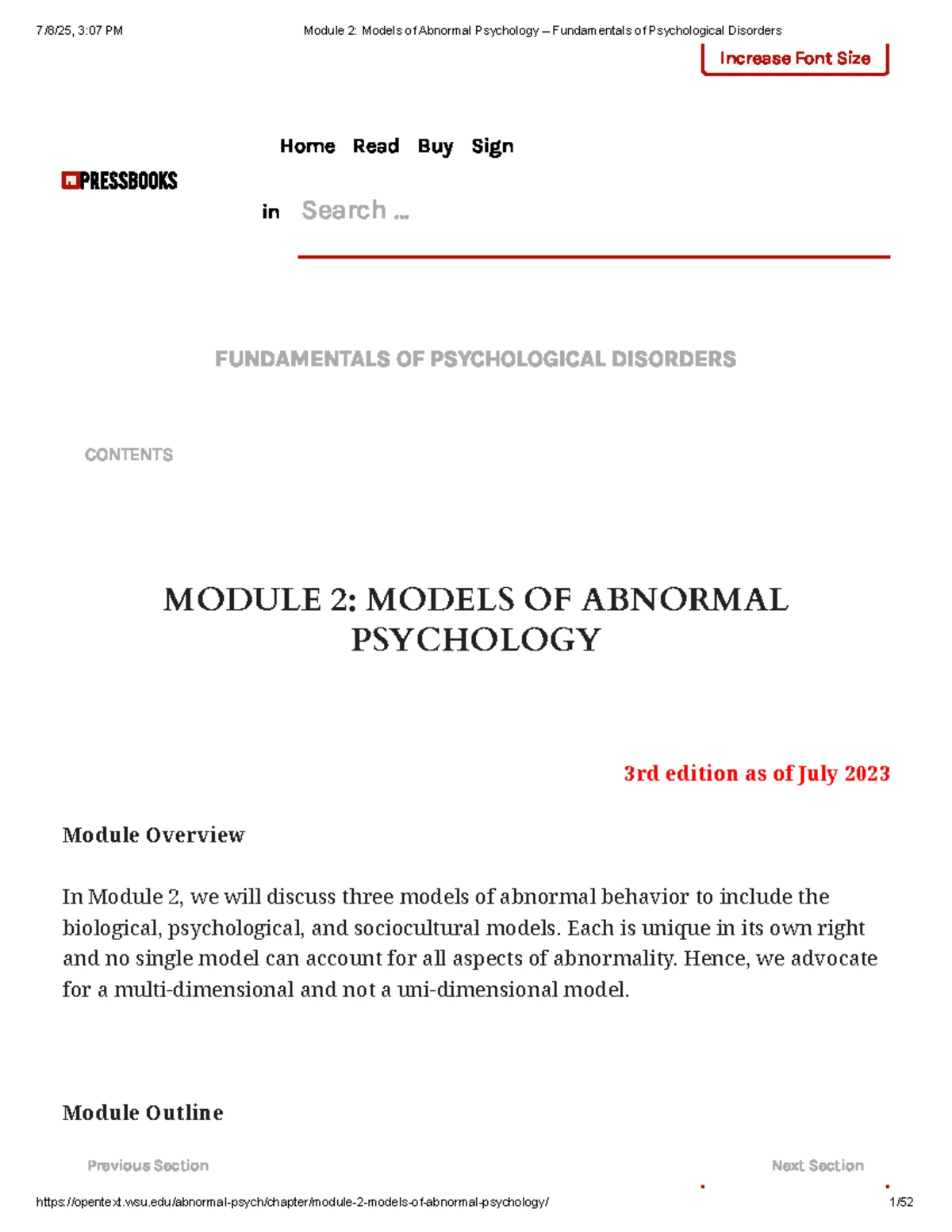 Module 3: Clinical Assessment, Diagnosis, and Treatment in Abnormal ...