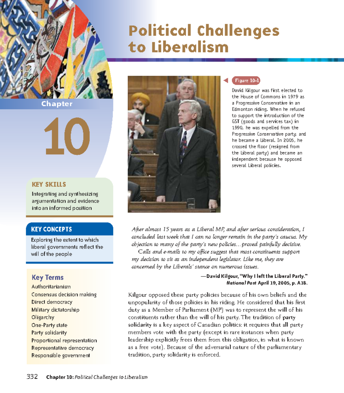 Chapter 10: Political Challenges to Liberalism (POLI 101) - Studocu