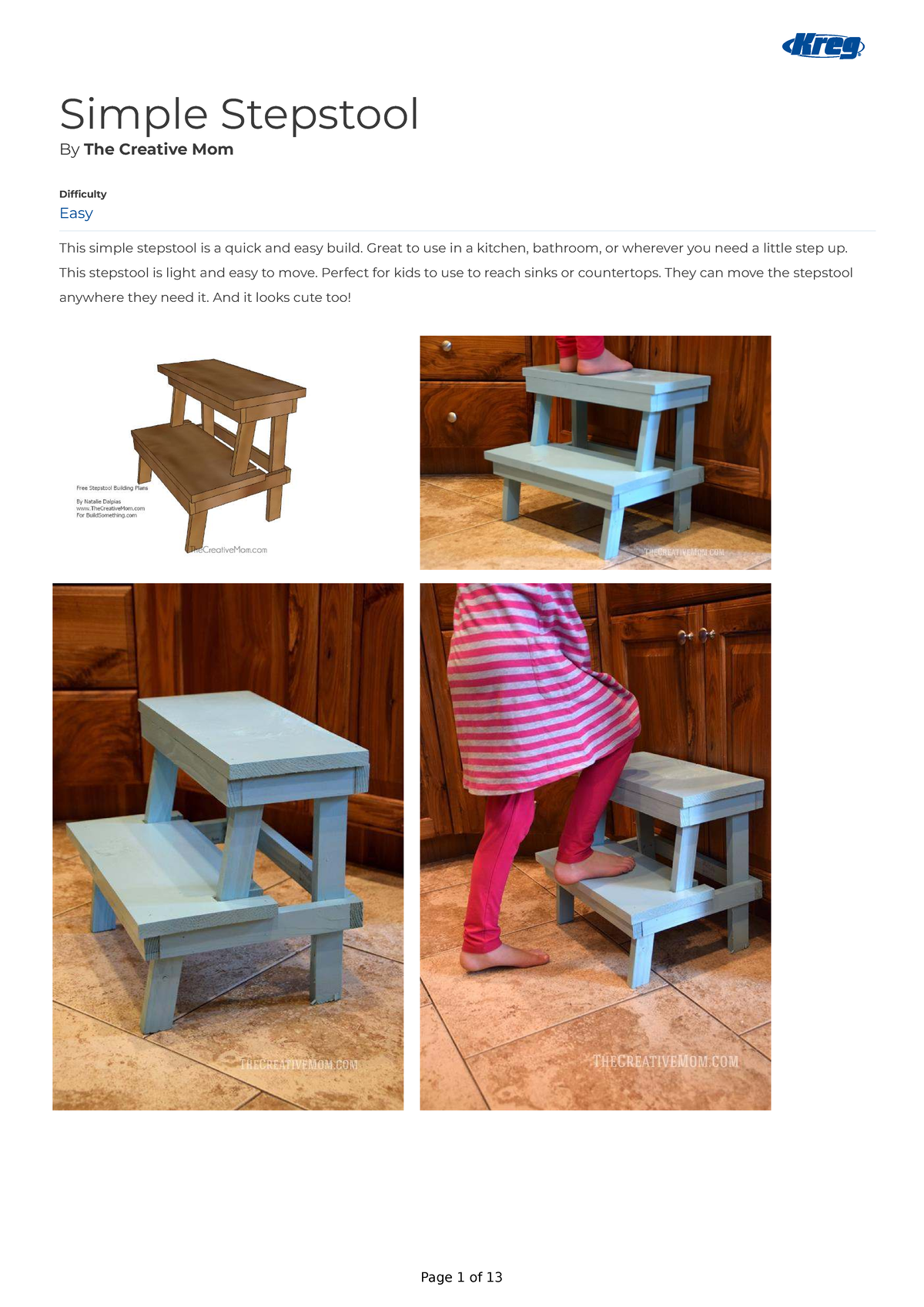 Simple Stepstool DIY Guide: Easy Build Instructions - Studocu