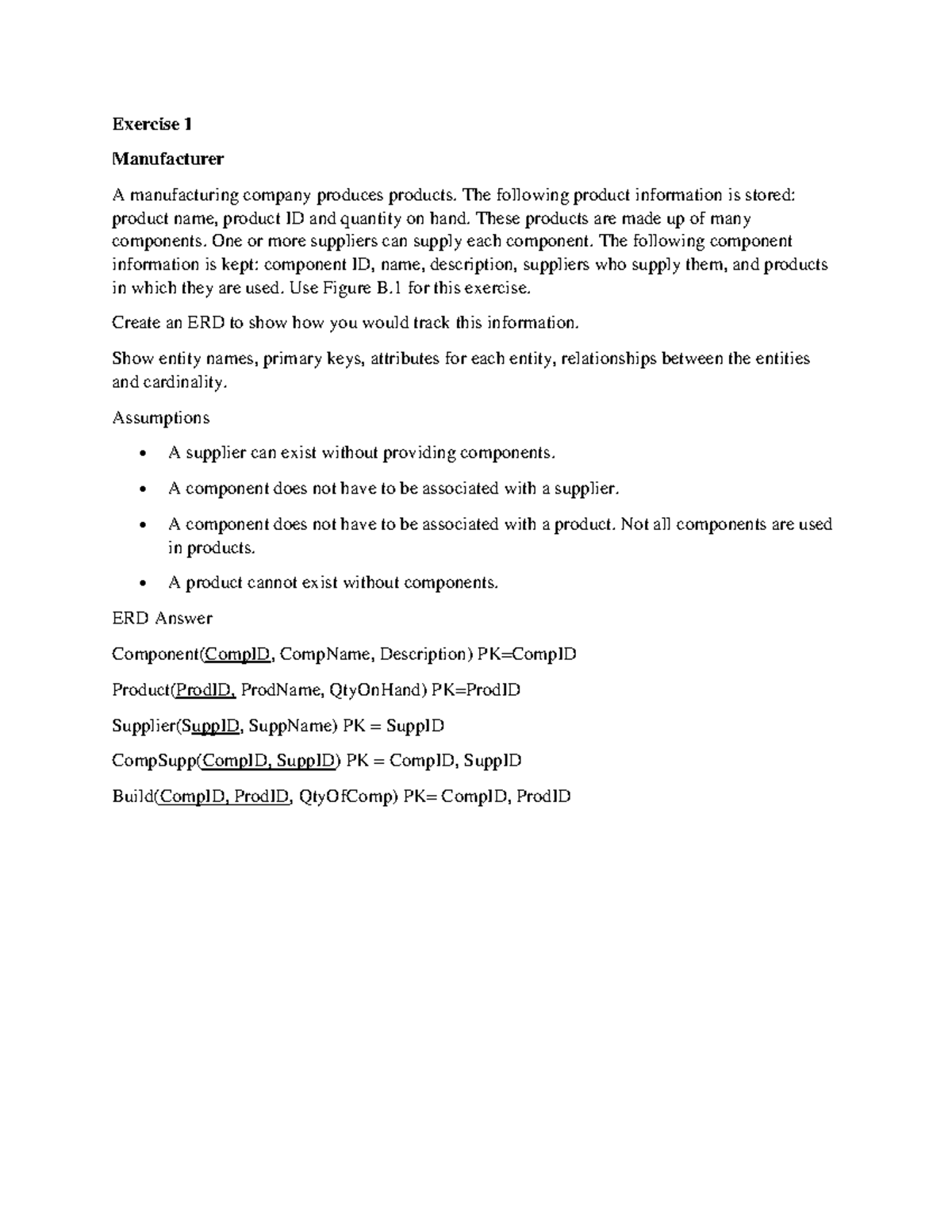Exercise 1 Sample - ERD & Car Dealership ERD for Course XYZ 101 - Studocu