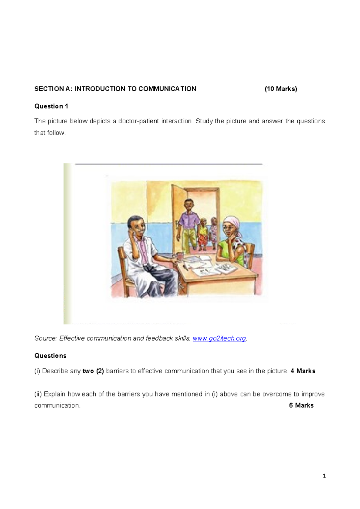 COM 141 class activity 2 - Communication and academic literacy ...