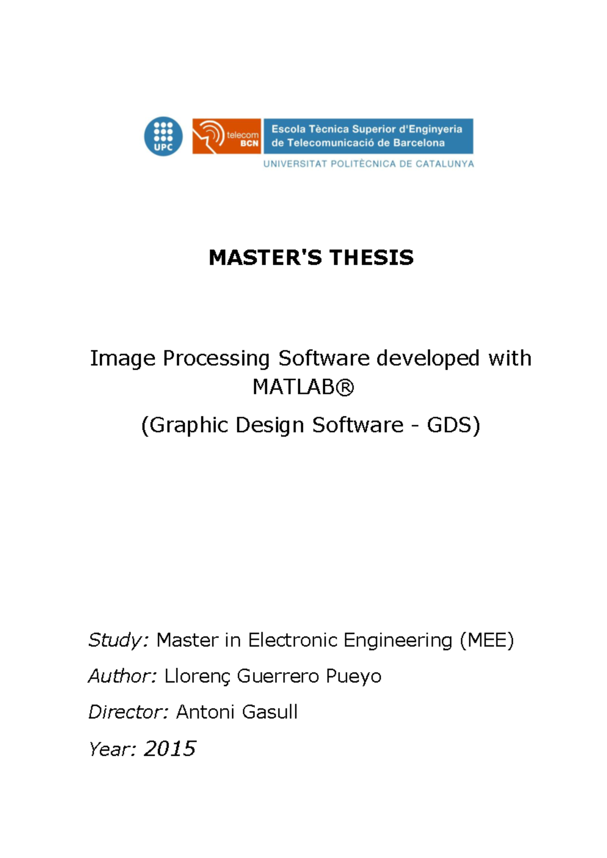 Master Thesis: Development of Graphic Design Software with MATLAB ...
