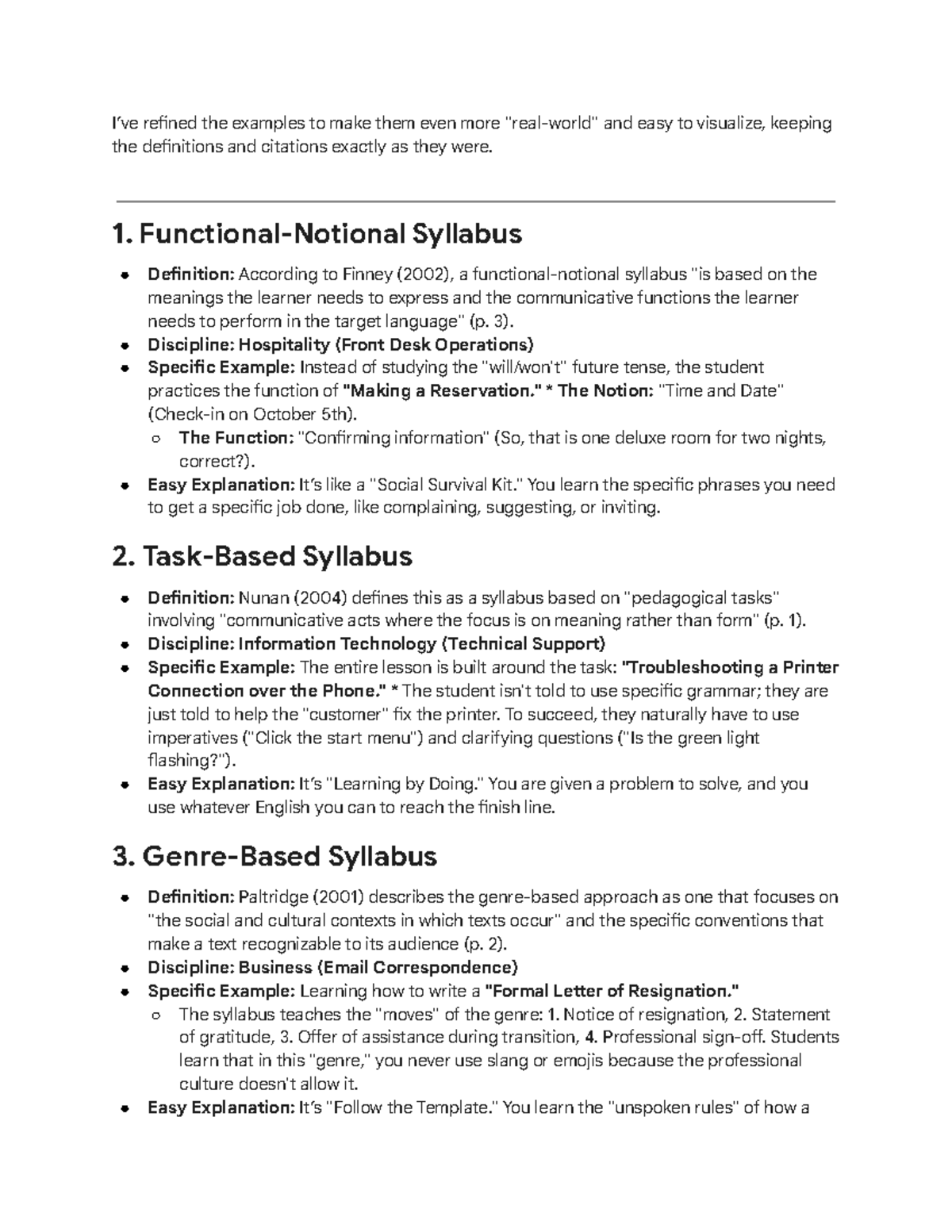 Syllabus Types: Examples & Explanations for Hospitality, IT, & Business ...