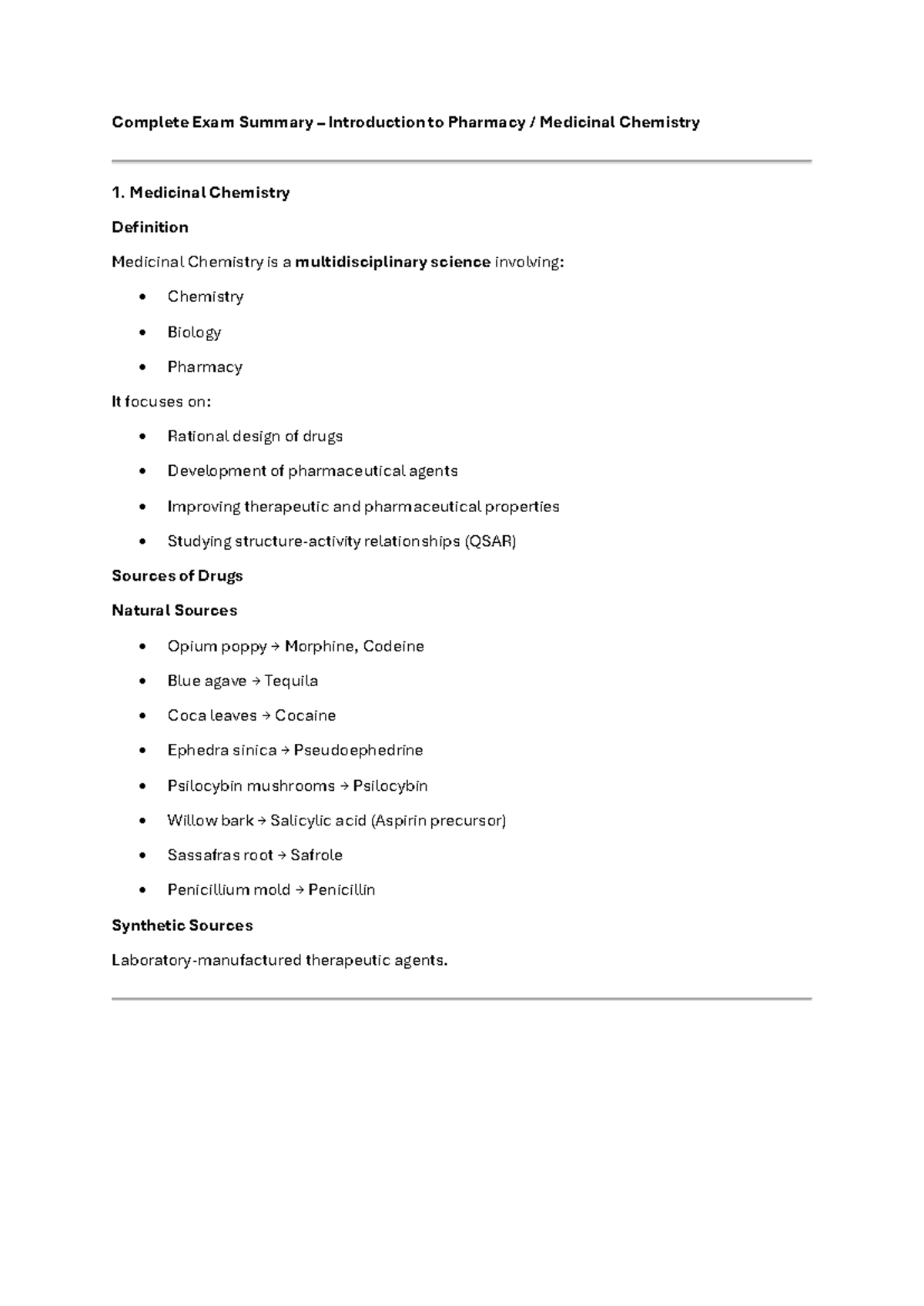 Periodic Table, Bonding, and Alkanes Summary for PHAR 101 - Studocu