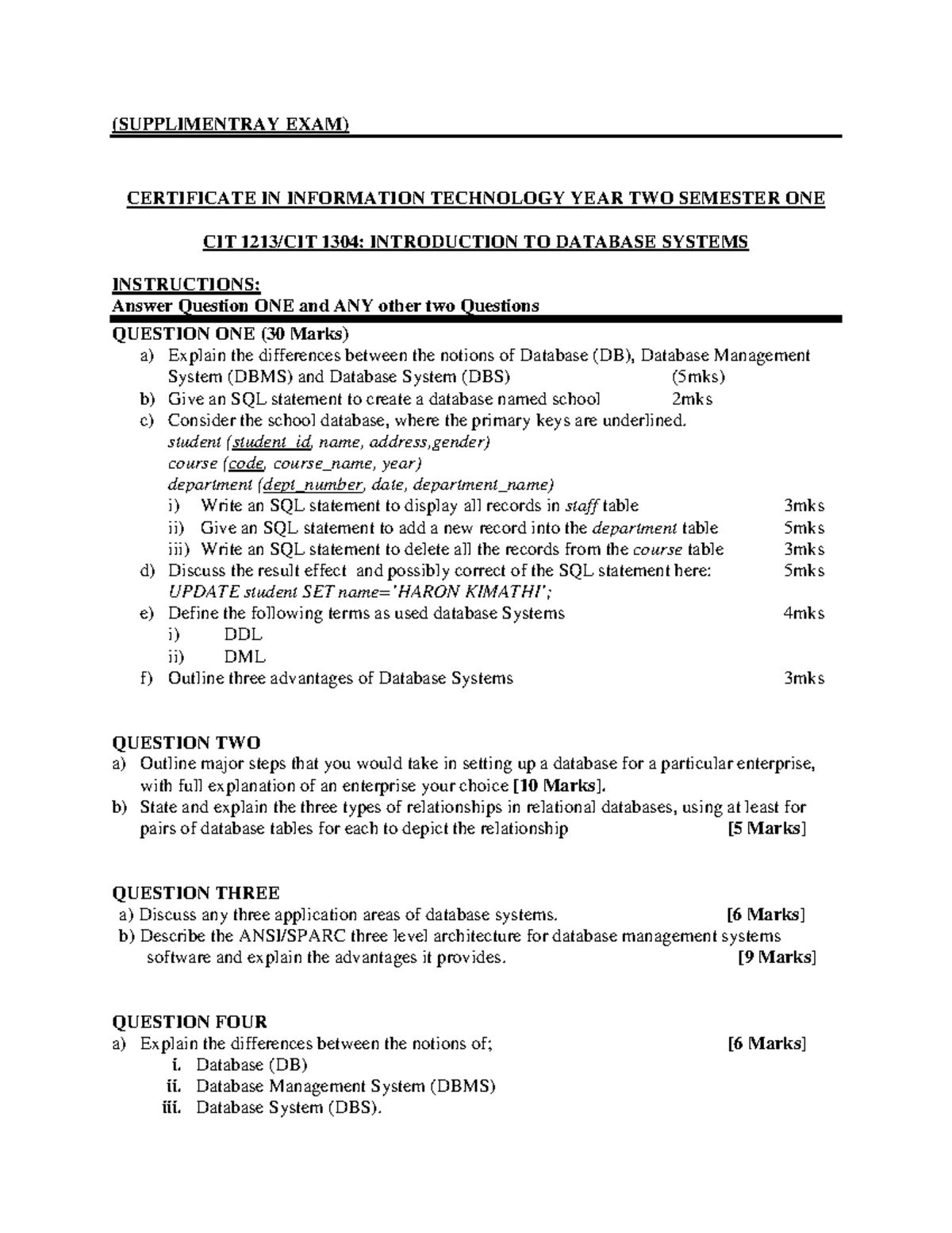 ICT Technician Level 6 Curriculum - TVET Occupational Standards - Studocu