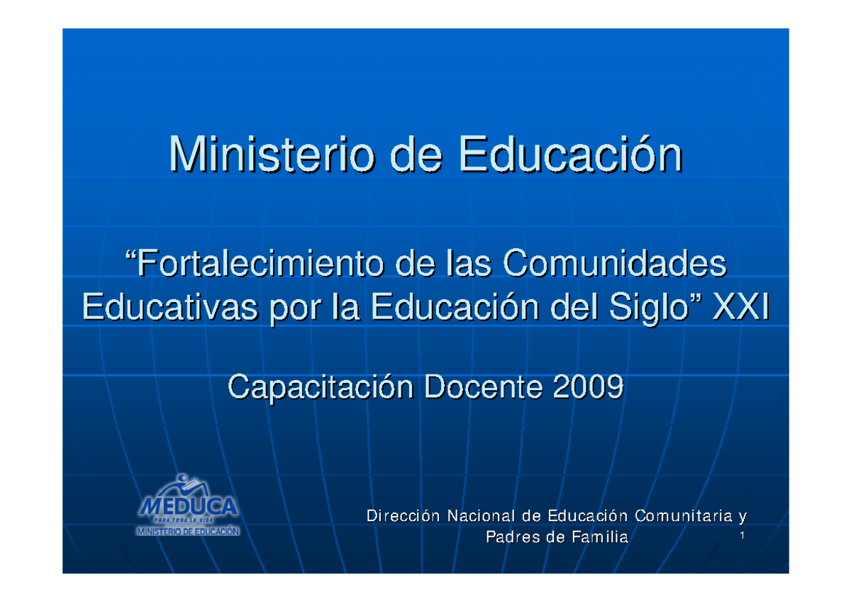 Fortalecimiento de la Comunidad Educativa en Panamá: Fundamentos y ...