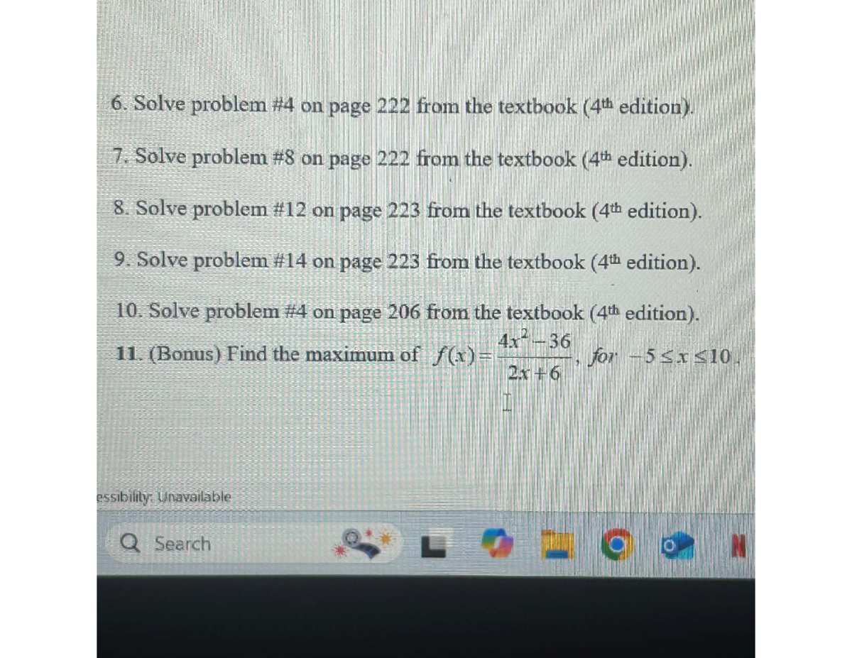 Lecture Notes: Problem Solving from Textbook (4th Ed.) - Studocu