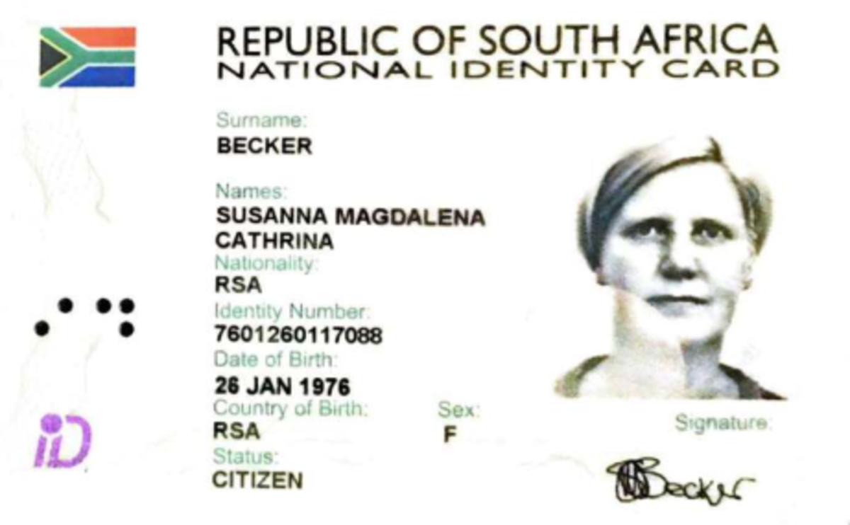 National Identity Card Details - RSA (P80230) - Studocu