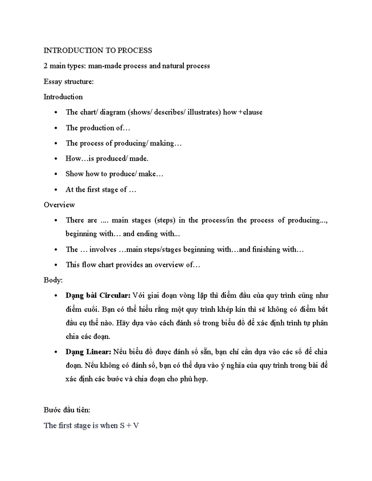 Introduction TO Process - INTRODUCTION TO PROCESS 2 main types: man ...