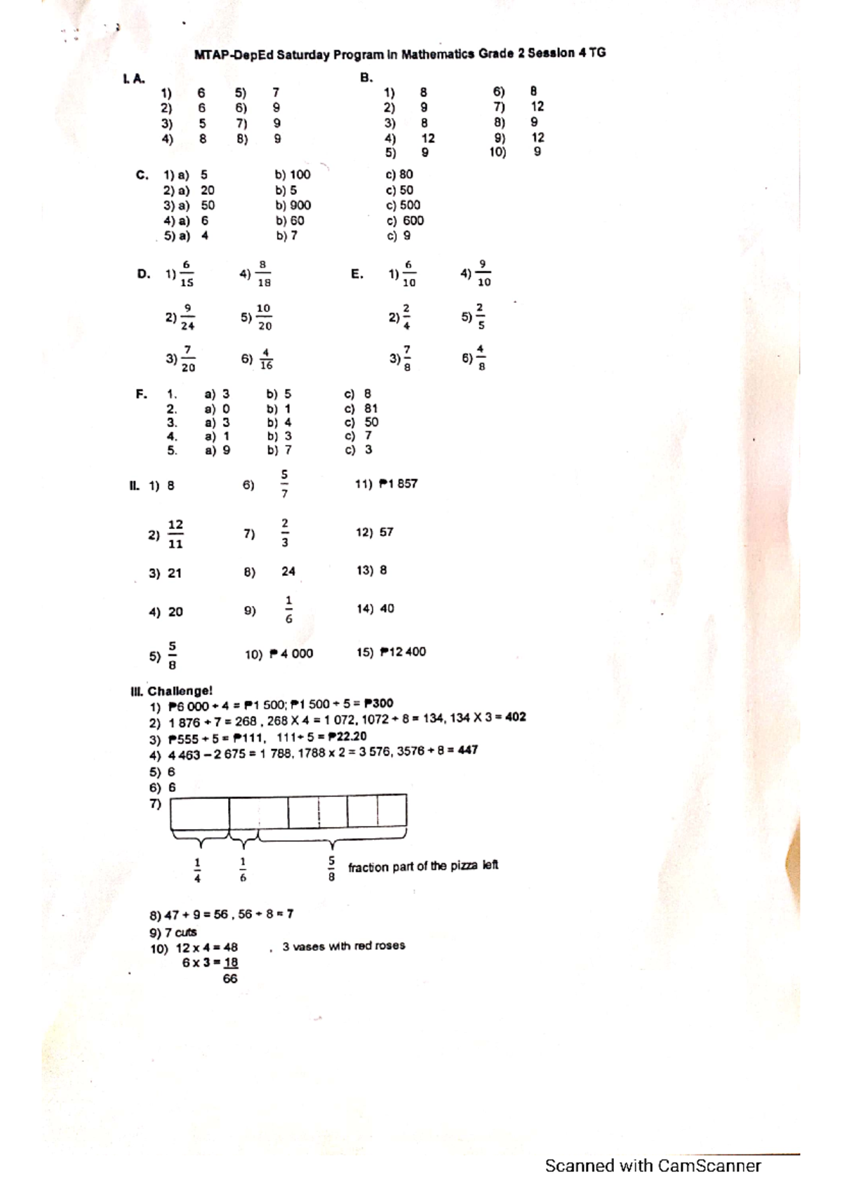 MTAP2023 GR2 S4 - ;-) - Teaching Math in Intermediate Grades - Studocu