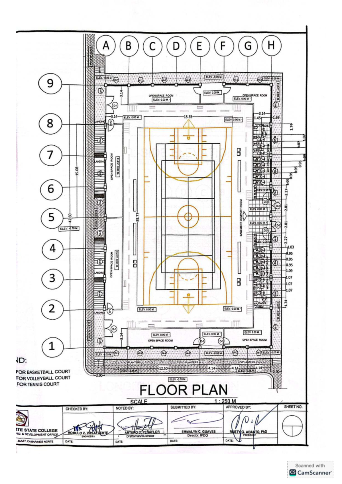 Covered Court Floor Plan - Design & Specifications - Studocu