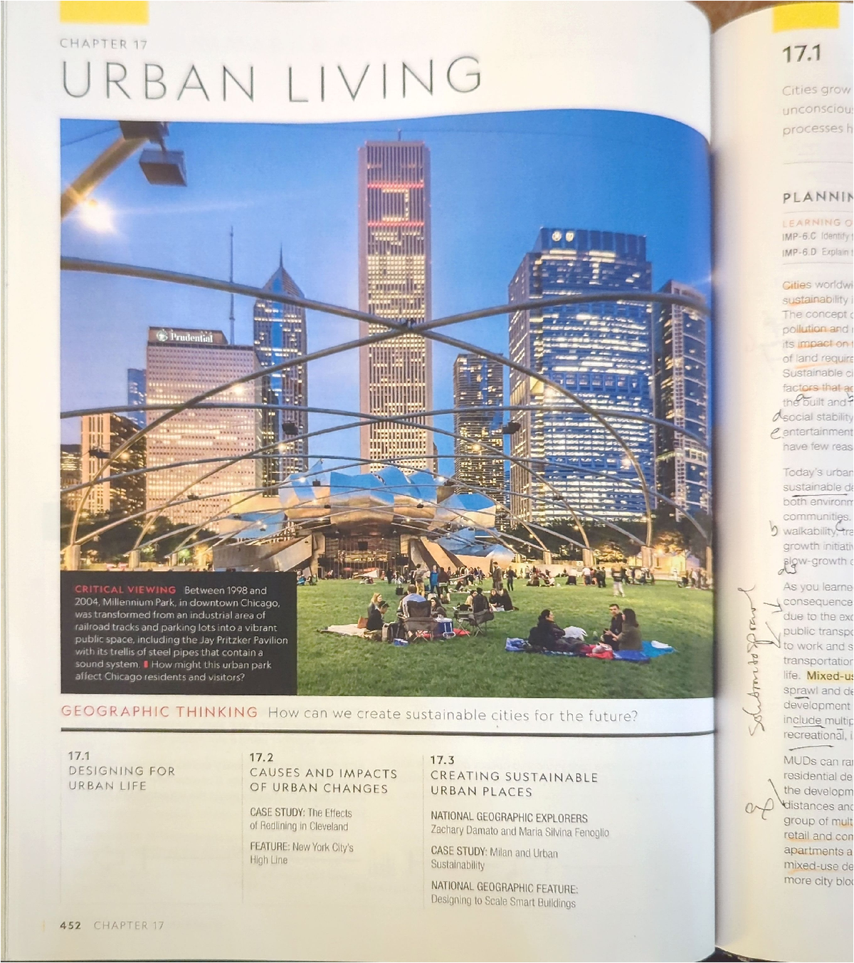 CHAPTER 17: URBAN SUSTAINABILITY AND LIVABILITY IN CITIES - Studocu