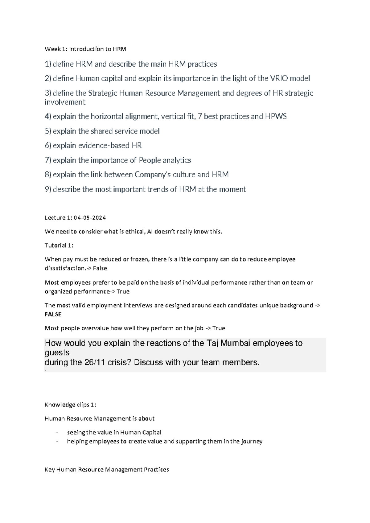 HRM 1: Key Concepts and Practices in Human Resource Management ...