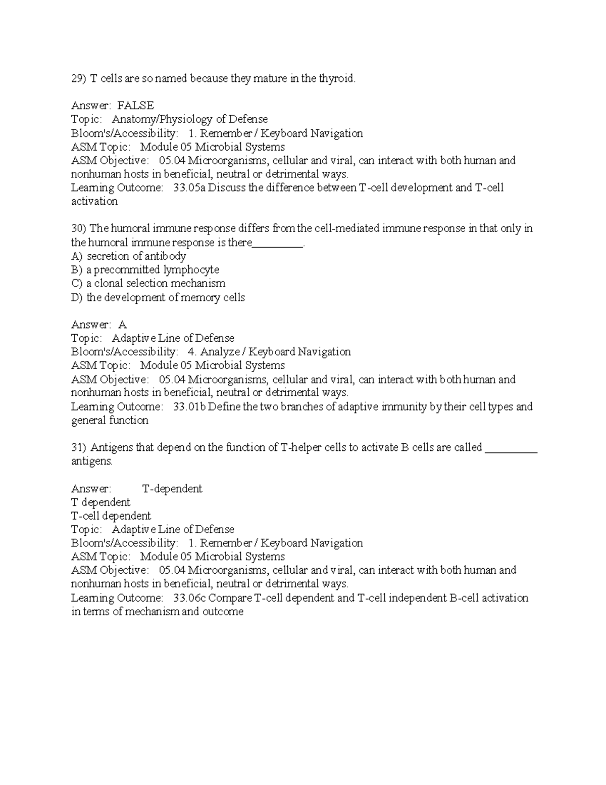 Microbial Systems Test Bank: Module 05 Review (Prescott's Microbiology ...