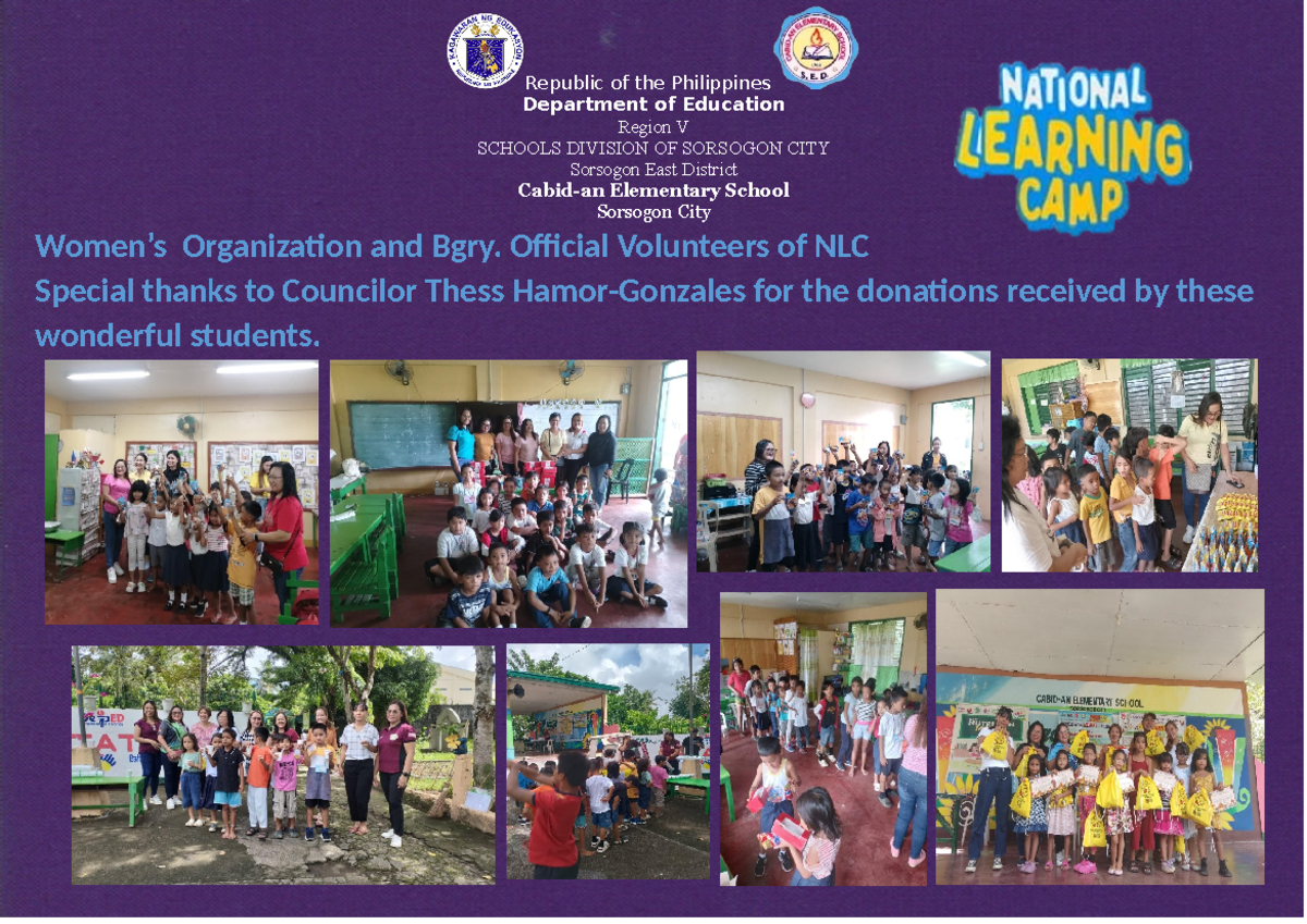 NLC Volunteers - fdgafdhdetah - Bachelor of Elementary Education ...