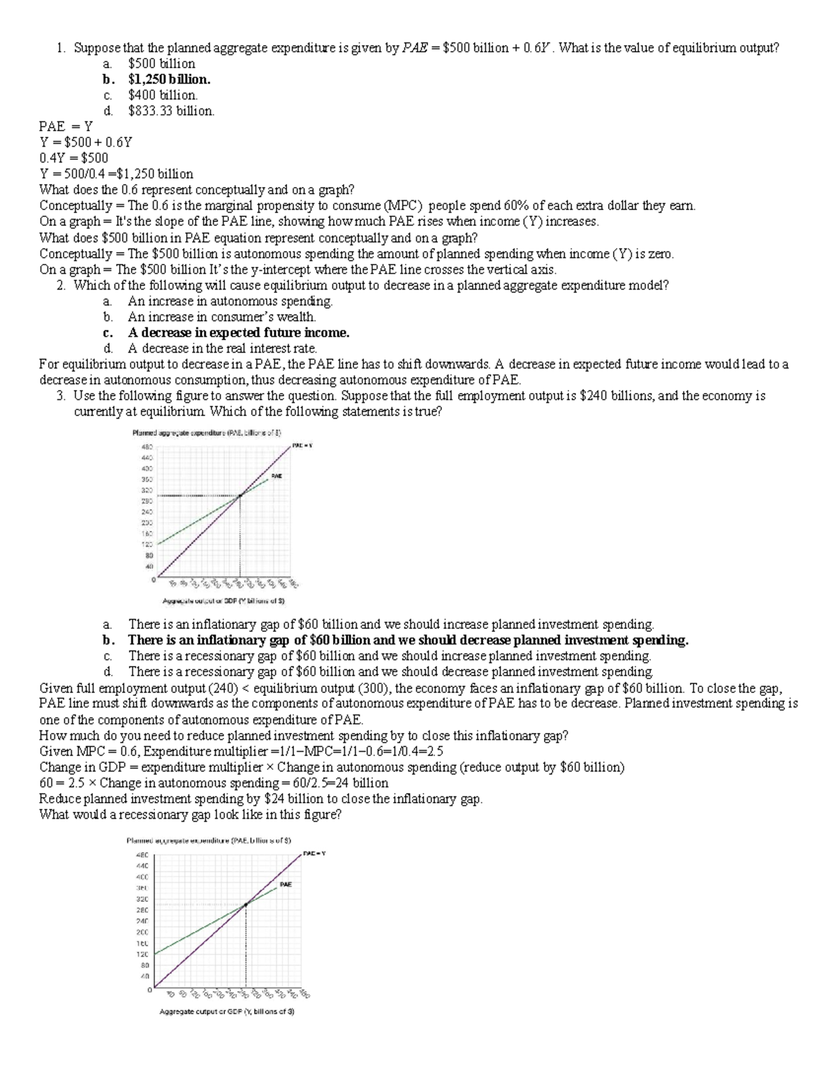 Practice Questions for Economics (ECO 101) - Studocu