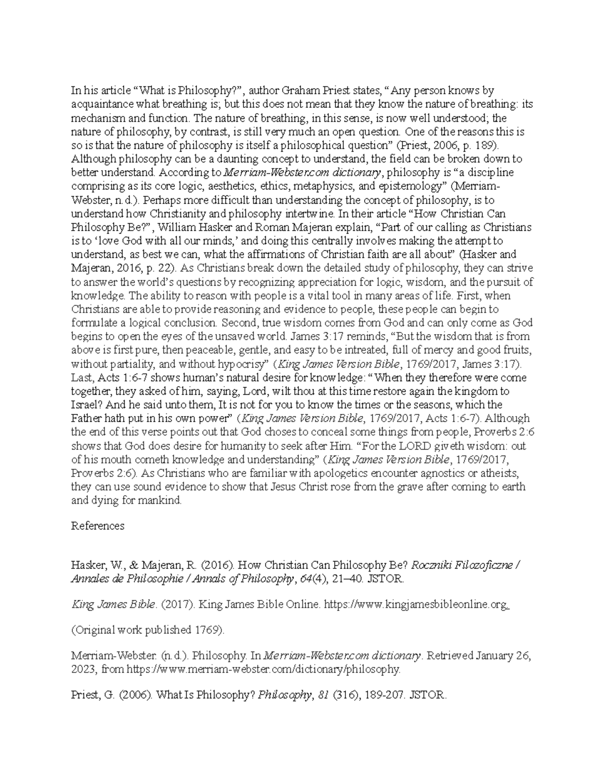 PHI 101 Lecture Notes: Philosophy, Evidence, and Christianity - Studocu
