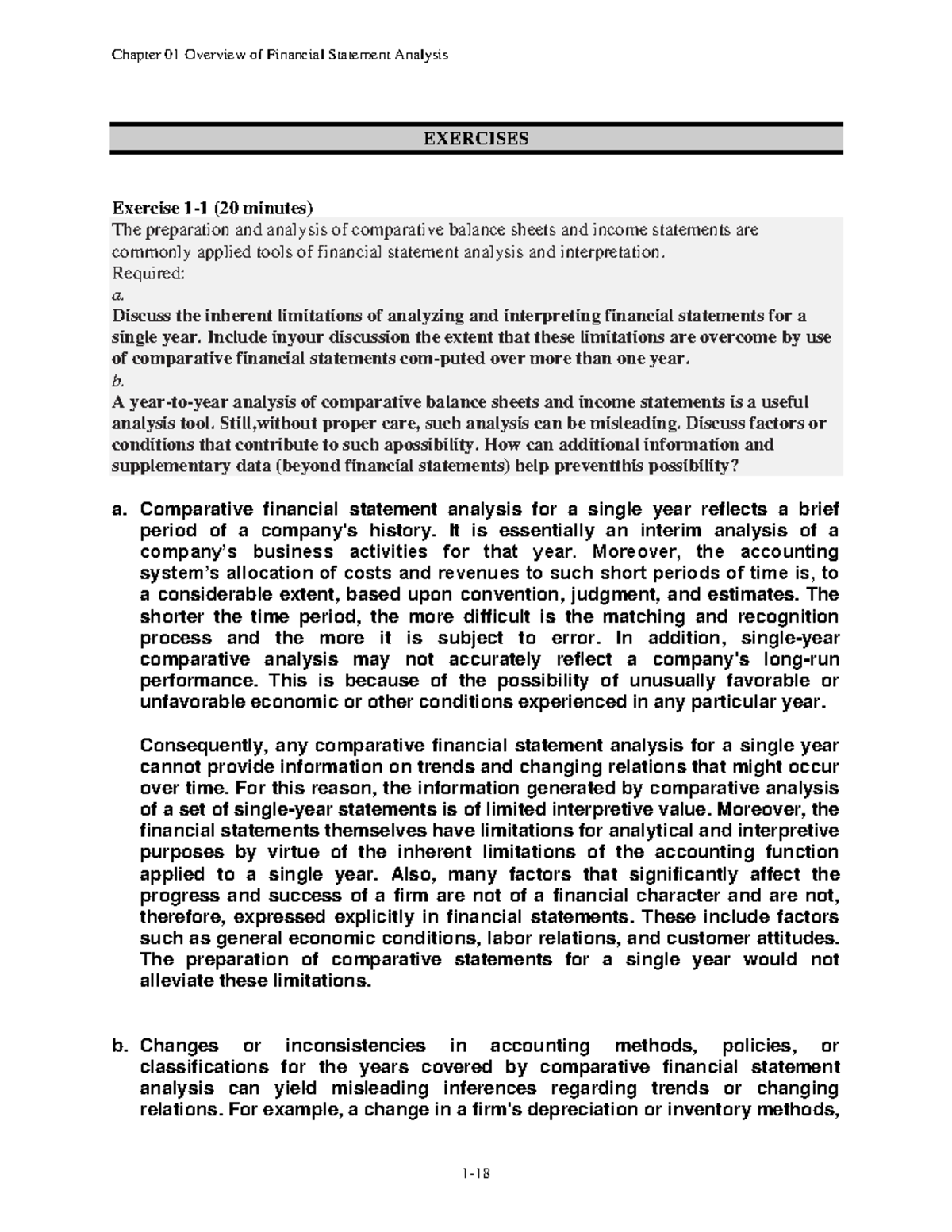 Chapter 1: Overview of Financial Statement Analysis (Trang 18-48) - Studocu