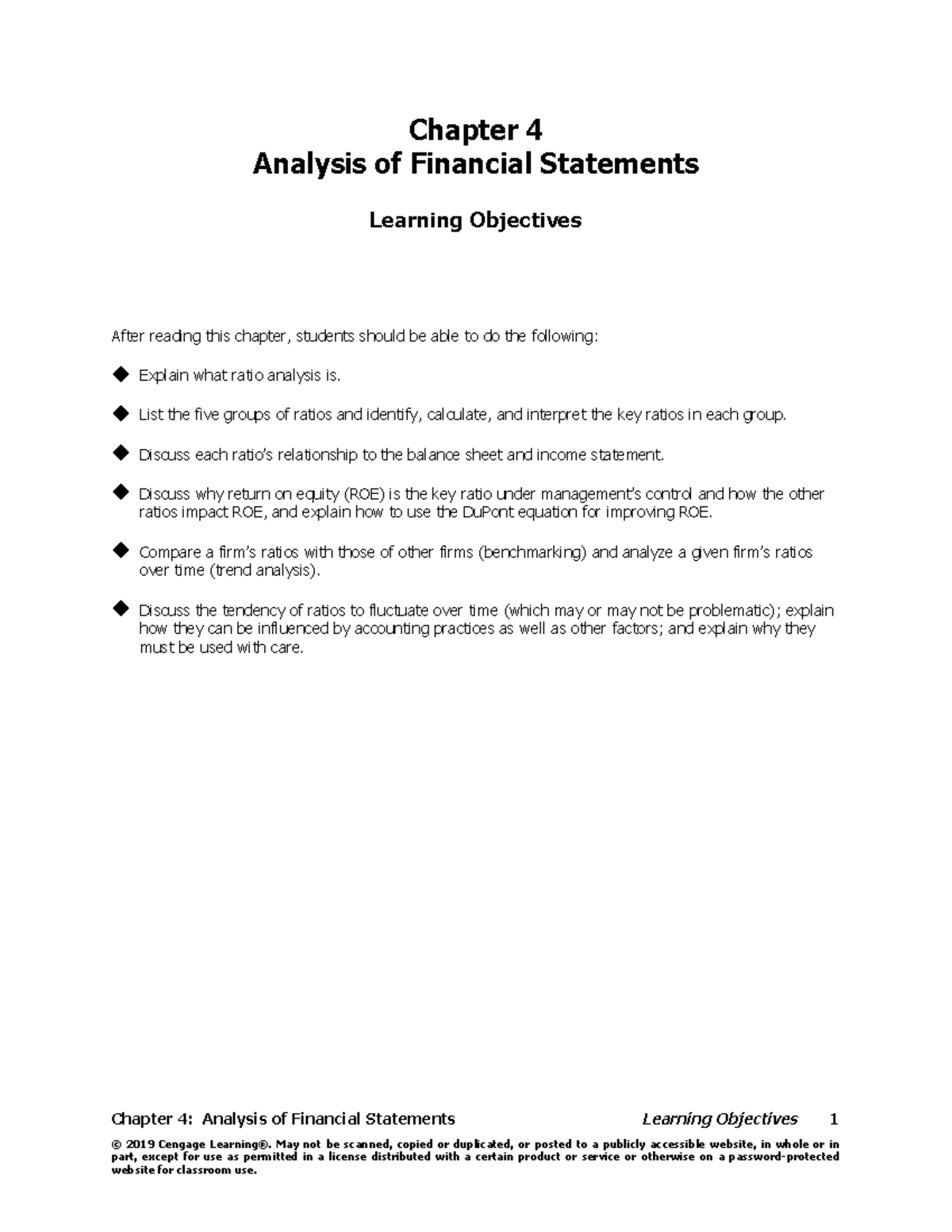 Chapter 4: Financial Statements Analysis and Key Ratios (QTTC1) - Studocu