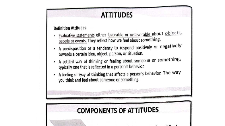 CS Chapter 2: Attitudes and Job Satisfaction Review Notes - Studocu
