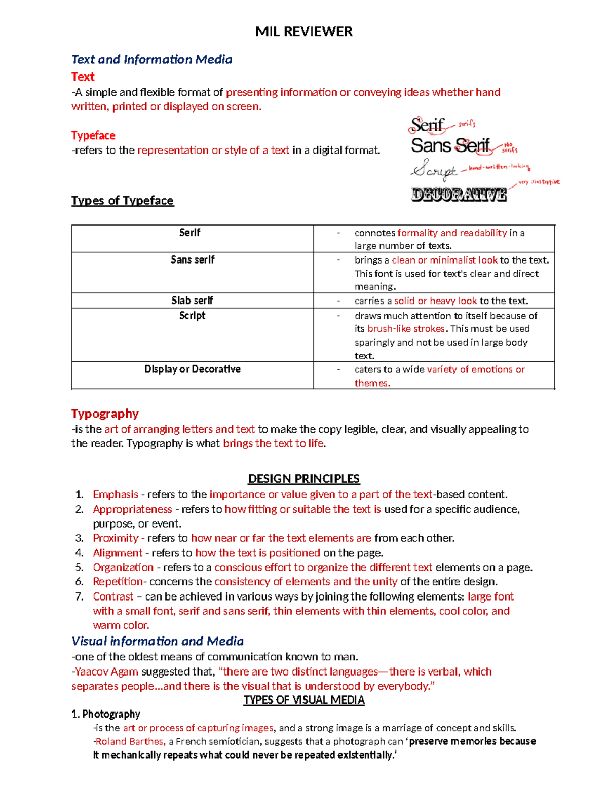 MIL Reviewer - MIL REVIEWER Text and Information Media Text -A simple ...