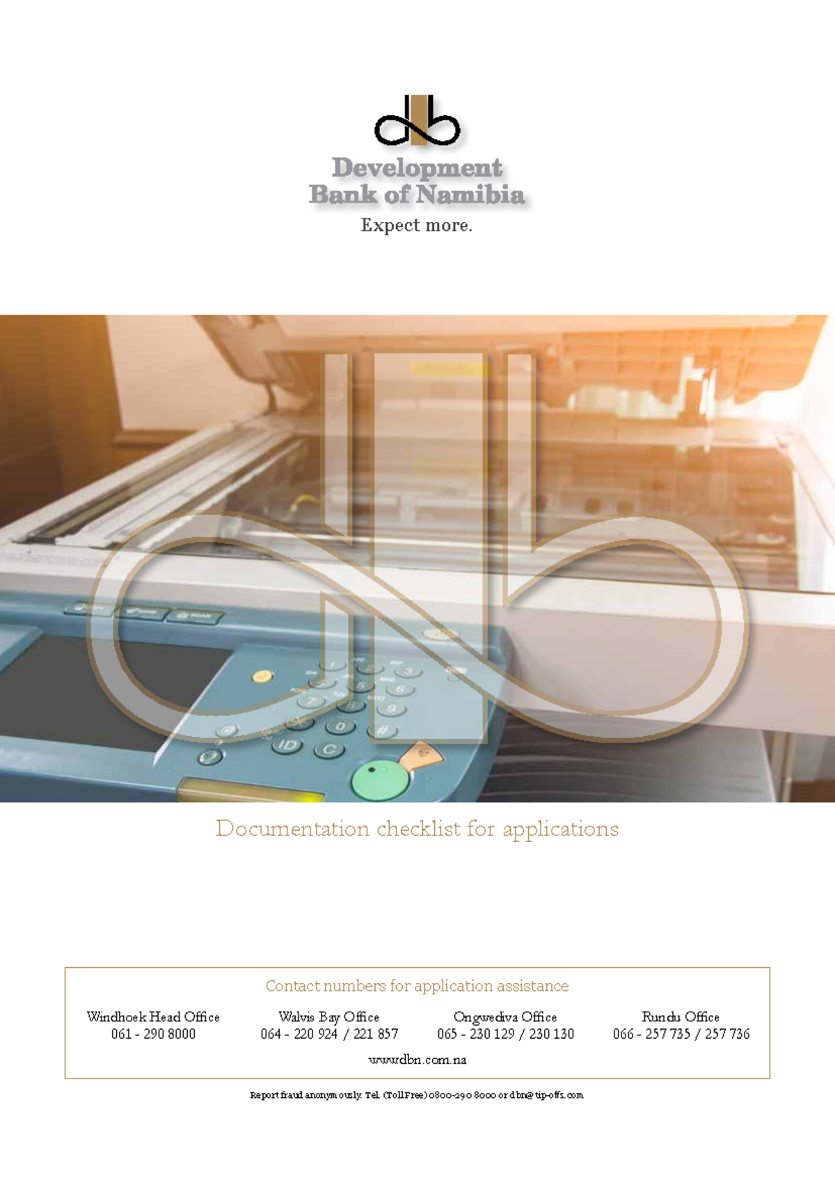 DBN Application Documentation Checklist V2021 02 - Studocu