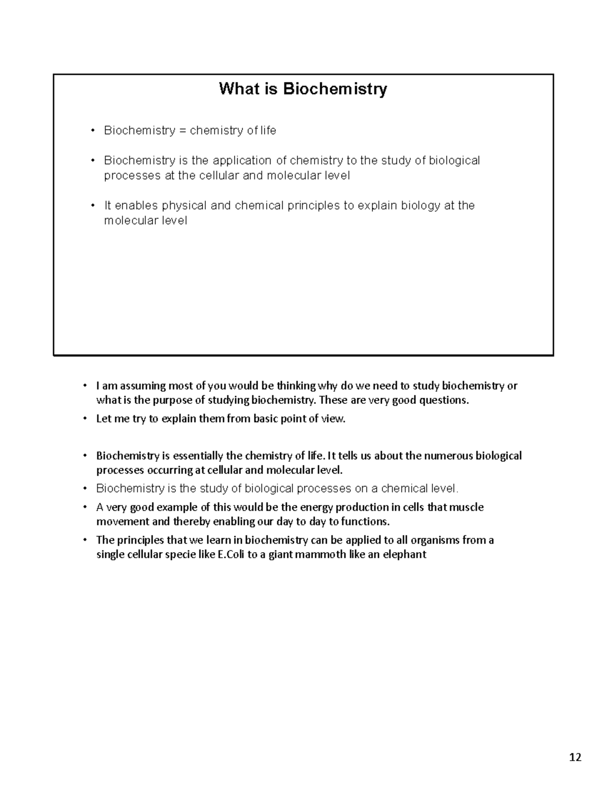 Ch 1 - Biochemistry: The Chemistry of Life and Cellular Processes - Studocu