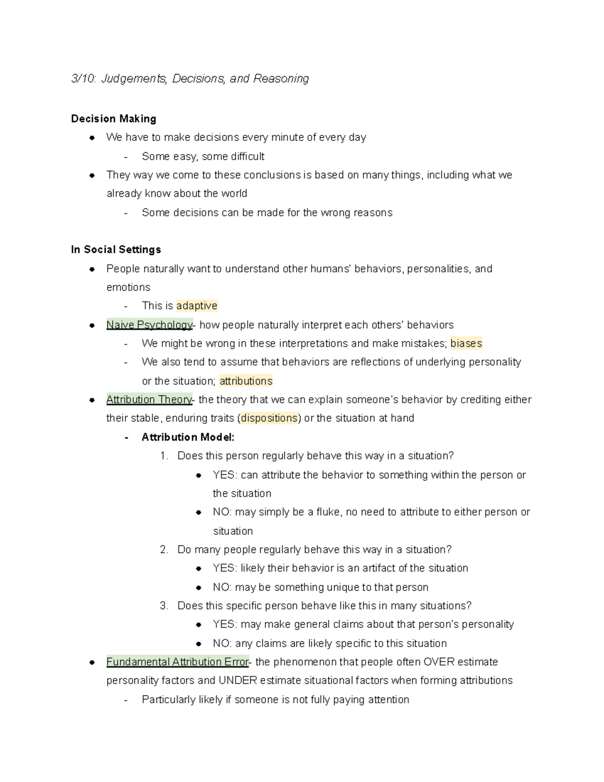 Cognitive Psychology PSYC 4100 Exam 3 Notes: Intelligence, Decisions ...