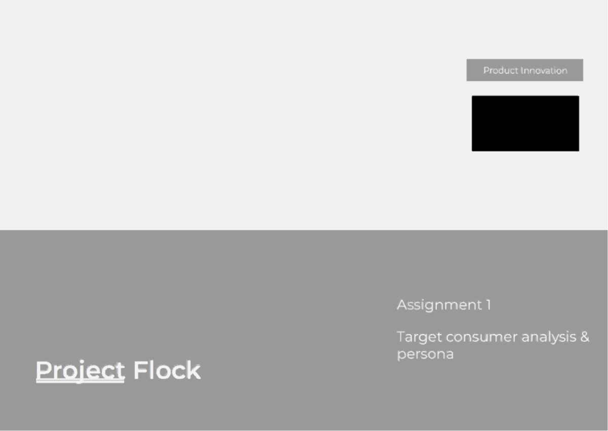 Product Innovation (INNOV 101) Final Assignment 1 Example Guide - Studocu