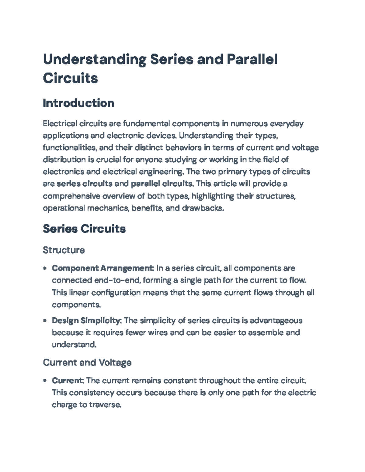 Understanding Series and Parallel Circuits: A Detailed Guide for EE 101 ...