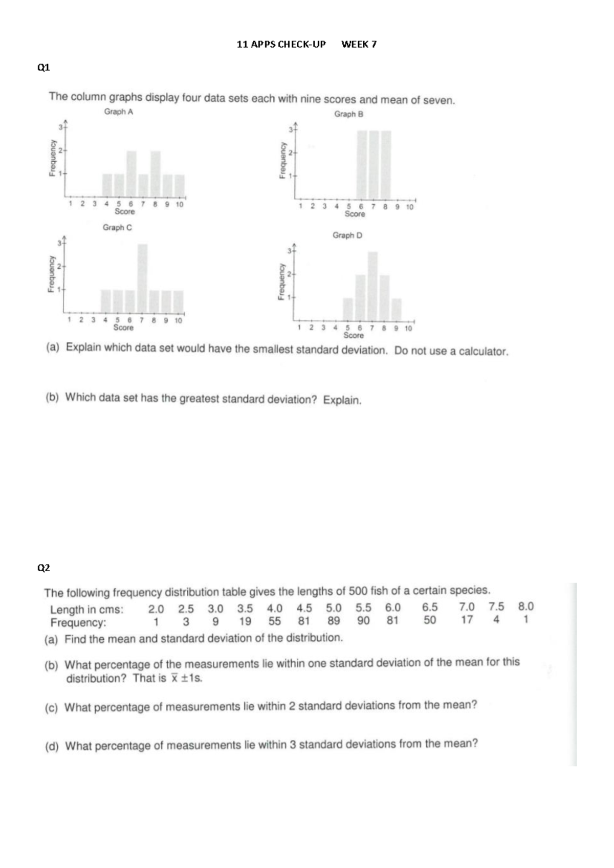 11 APPS WEEK 7 Standard Deviation & Data Analysis - Studocu