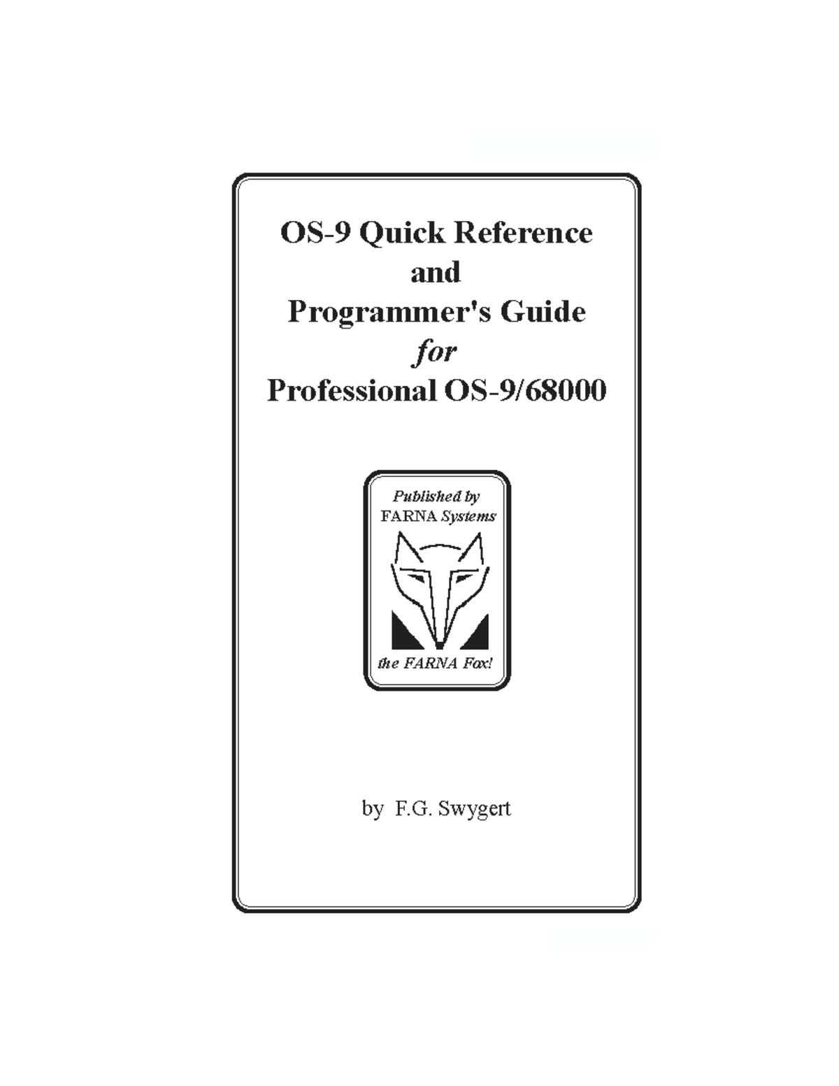 OS-9 QRG: Programmer's Guide (1st Edition, 1994) - Studocu