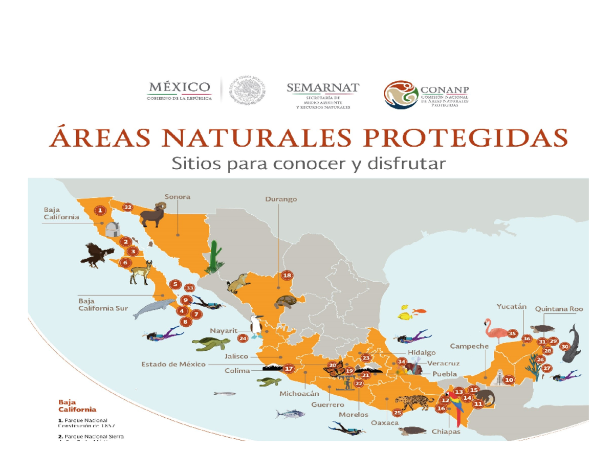5.4 Zonas de reservas ecologicas - UNIDOS MEXICO SEMARNAT CONANP ...