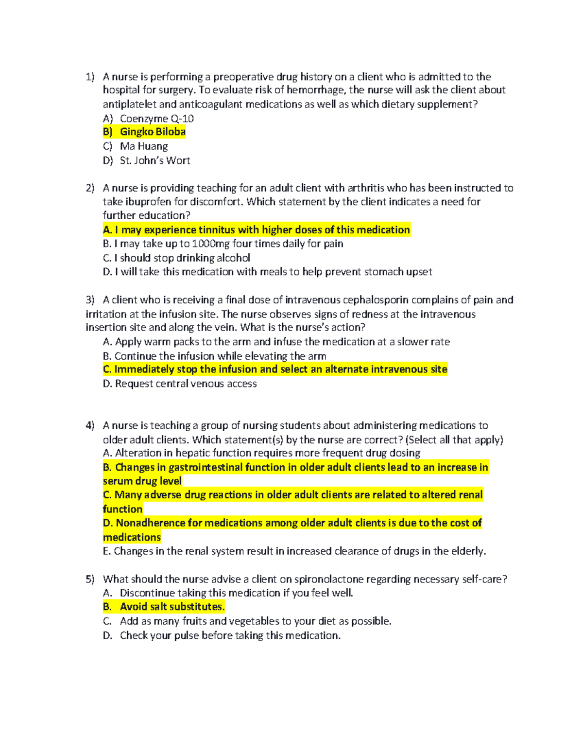 Pharma 101 Final Exam Study Guide and Practice Questions - Studocu