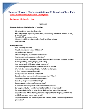 [Solved] iHuman Assignment You will be assigned an iHuman Patients case ...