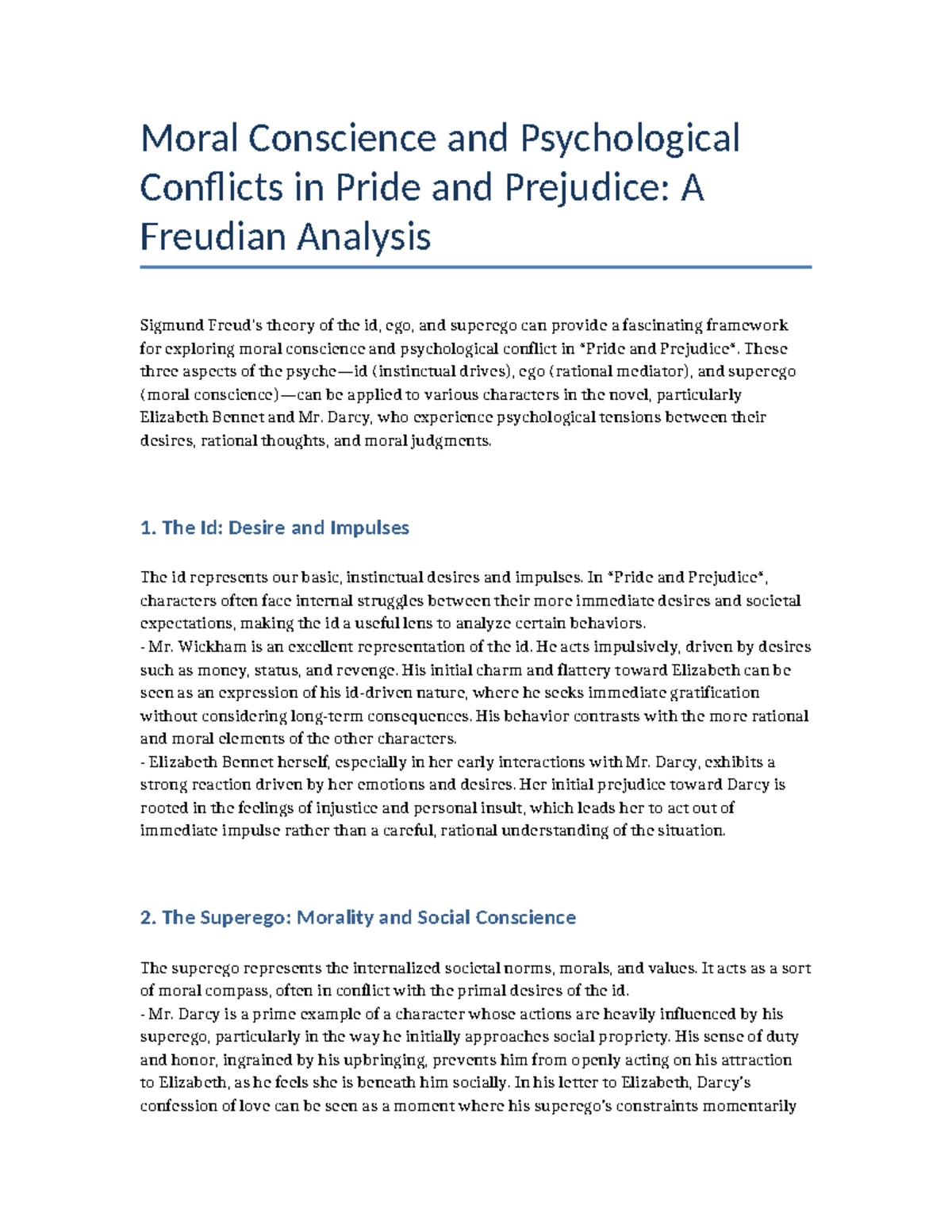 Extensive Reading Analysis: Feminist and Marxist Views on P&P - Studocu