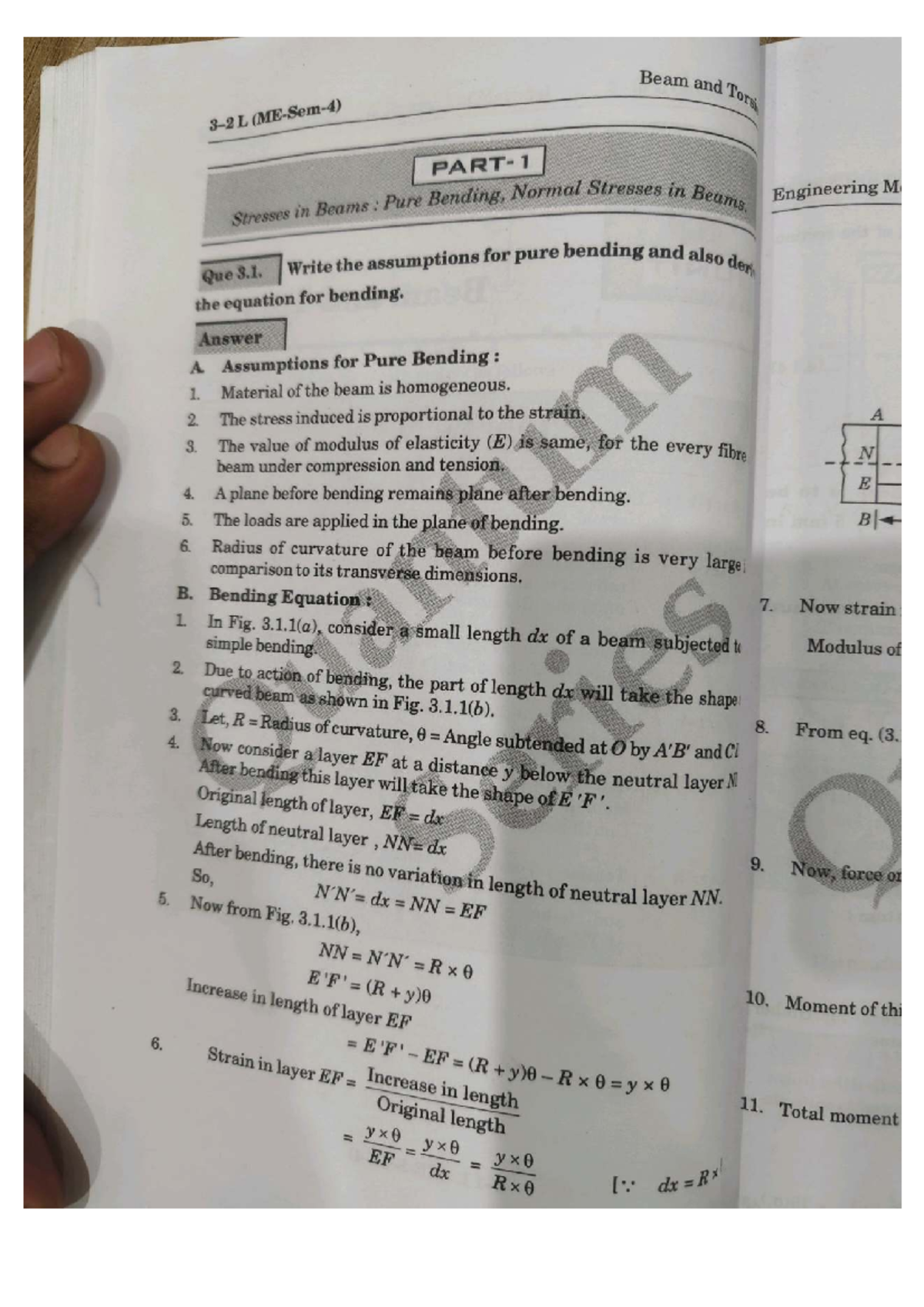 Engineering Mechanics Strength of Material (311) - Unit 3 Notes - Studocu