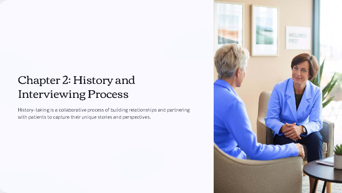 Comprehensive Guide to Patient History & Interview Techniques (CH 2 ...
