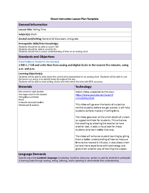 Scince lesson plan - try 2 - WGU 5E Lesson Plan Template General ...