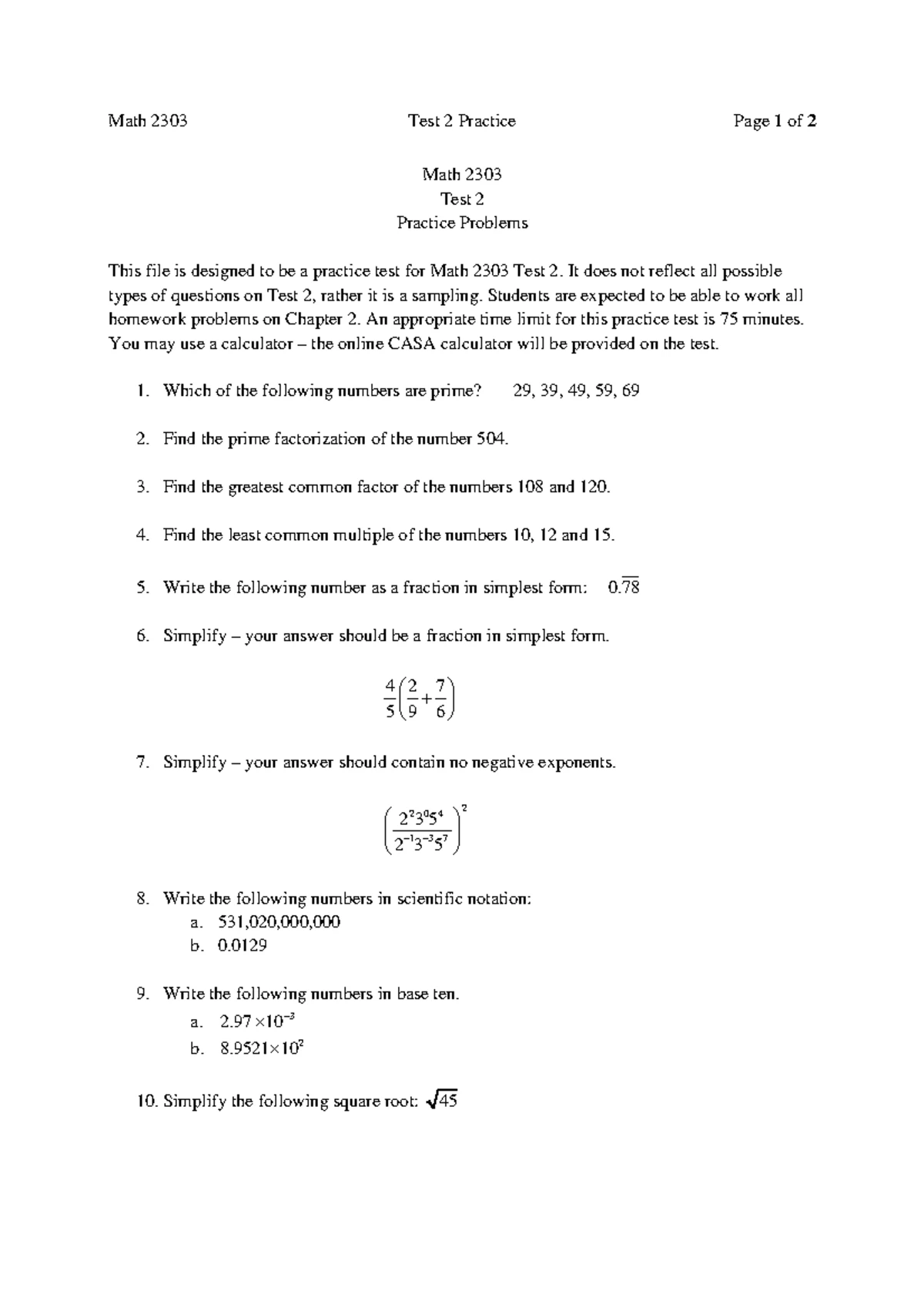 Linear Algebra Concepts Assignment (MATH 101) - Studocu