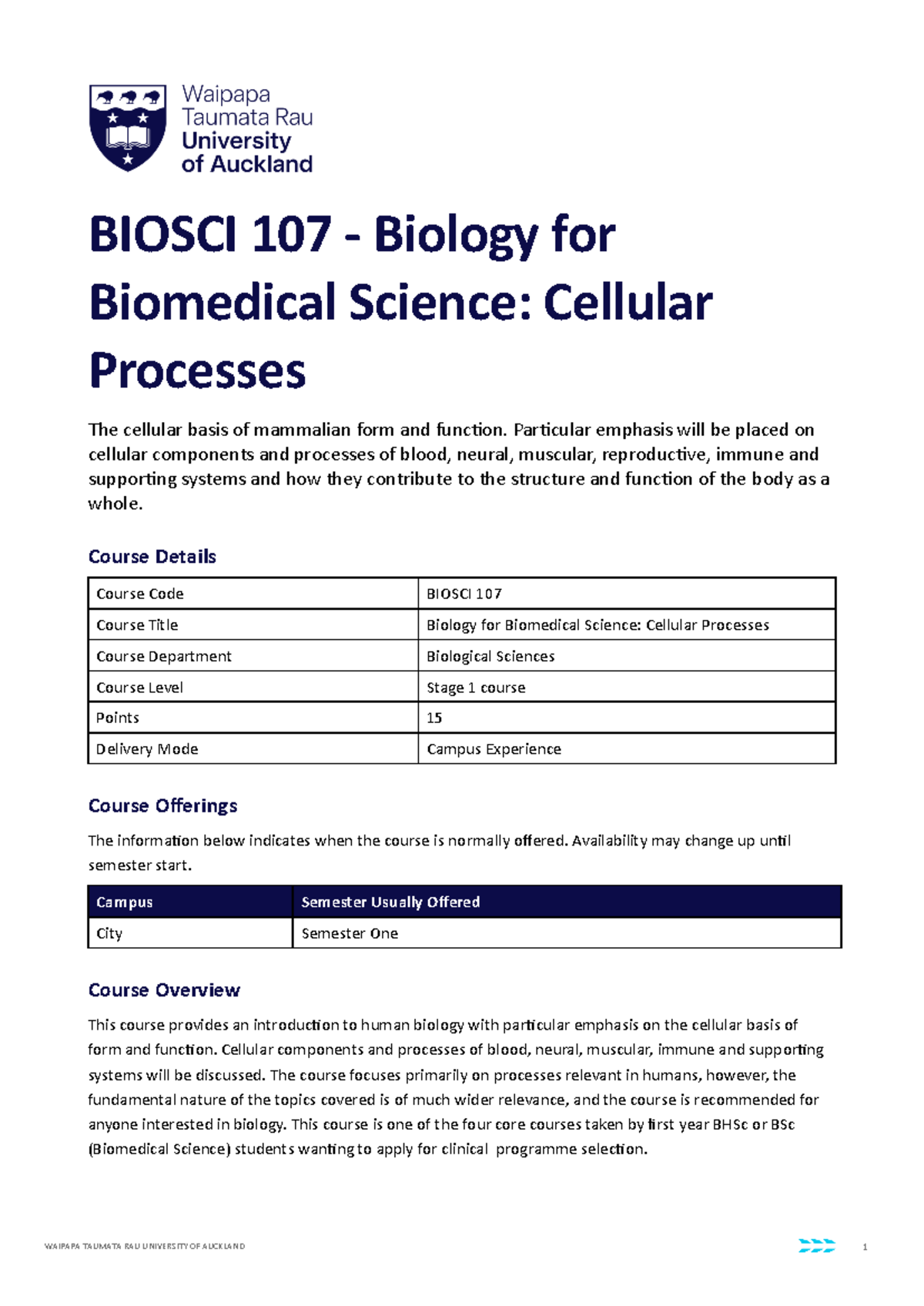BIOSCI 107 Final Exam Study Guide: Cellular Processes in Biology - Studocu
